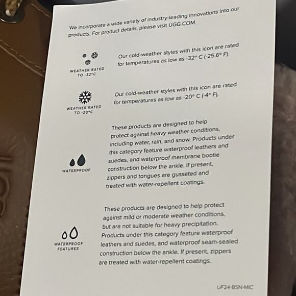 NEW UGG‎ 9.5 Women's Chestnut Adirondack Waterproof Wool Blend Insulated Boots - Picture 11 of 12